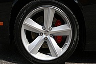 Dodge Challenger 20" Aluminum Wheels BEFORE Chrome-Like Metal Polishing and Buffing Services