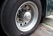 2003 Newmar Dutch Star RV Aluminum Wheels BEFORE Chrome-Like Metal Polishing and Buffing Services / Restoration Services