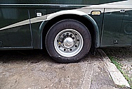 2003 Newmar Dutch Star RV Aluminum Wheels BEFORE Chrome-Like Metal Polishing and Buffing Services / Restoration Services