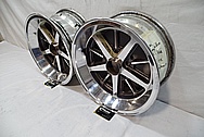 Aluminum Wheel BEFORE Chrome-Like Metal Polishing and Buffing Services / Restoration Services and Custom Painting Services 