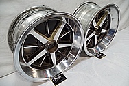 Aluminum Wheel BEFORE Chrome-Like Metal Polishing and Buffing Services / Restoration Services and Custom Painting Services 