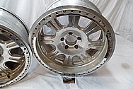 Aluminum Wheel BEFORE Chrome-Like Metal Polishing and Buffing Services / Restoration Services 