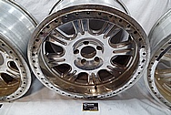 Aluminum Wheel BEFORE Chrome-Like Metal Polishing and Buffing Services / Restoration Services 