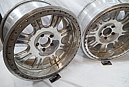 Aluminum Wheel BEFORE Chrome-Like Metal Polishing and Buffing Services / Restoration Services 