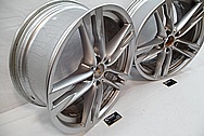 BMW Aluminum Wheel BEFORE Chrome-Like Metal Polishing and Buffing Services / Restoration Services 