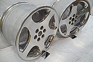 Dodge viper stock OEM Aluminum Wheels BEFORE Chrome-Like Metal Polishing and Buffing Services / Restoration Services 