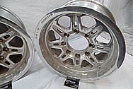 Weld Racing Aluminum Forged Wheels BEFORE Chrome-Like Metal Polishing and Buffing Services / Restoration Services 