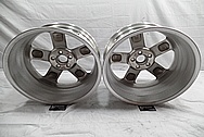 Aluminum Five Star Wheel Back Barrels BEFORE Chrome-Like Metal Polishing and Buffing Services