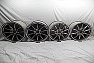 19" Porsche Aluminum Wheels BEFORE Chrome-Like Metal Polishing - Aluminum Wheel Polishing 
