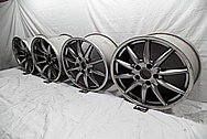 19" Porsche Aluminum Wheels BEFORE Chrome-Like Metal Polishing - Aluminum Wheel Polishing 