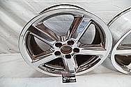 Chrome Plated Aluminum Wheels BEFORE Chrome-Like Metal Polishing - Aluminum Wheel Polishing 