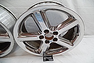 Chrome Plated Aluminum Wheels BEFORE Chrome-Like Metal Polishing - Aluminum Wheel Polishing 