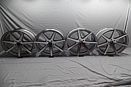 Rohana Aluminum Wheels BEFORE Chrome-Like Metal Polishing - Aluminum Polishing - Wheel Polishing