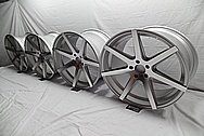 Rohana Aluminum Wheels BEFORE Chrome-Like Metal Polishing - Aluminum Polishing - Wheel Polishing