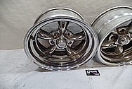 American Racing 5 Spoke Alumium Racing Wheels BEFORE Chrome-Like Metal Polishing - Aluminum Polishing - Wheel Polishing