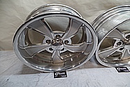 Intricate Aluminum Wheels BEFORE Chrome-Like Metal Polishing and Buffing Services - Aluminum Polishing