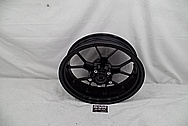 Intricate Aluminum Black Coated Motorcycle Wheels BEFORE Chrome-Like Metal Polishing and Buffing Services - Aluminum Polishing