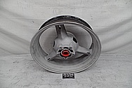 Suzuki GSXR - 1000 Aluminum Motorcycle Wheel BEFORE Chrome-Like Metal Polishing and Buffing Services - Aluminum Polishing