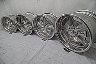 Aluminum Wheels BEFORE Chrome-Like Metal Polishing and Buffing Services - Aluminum Polishing Services 