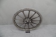 Trike Aluminum Wheel BEFORE Chrome-Like Metal Polishing - Aluminum Polishing Services - Wheel Polishing 