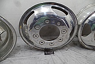 Aluminum Truck Wheels BEFORE Chrome-Like Metal Polishing - Aluminum Polishing Services - Wheel Polishing Services