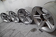 Ford Lightning Aluminum Wheels BEFORE Chrome-Like Metal Polishing - Aluminum Polishing Services - Wheel Polishing Services