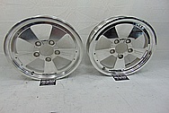 American Racing Aluminin Drag Racing Wheels BEFORE Chrome-Like Metal Polishing - Aluminum Polishing Services 