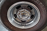 Ford 3500 Series Platinum Edition Truck Aluminum Wheels BEFORE Chrome-Like Metal Polishing - Aluminum Polishing Services