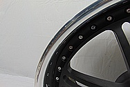 Chevy Corvette I-Forged Aluminum Wheels BEFORE Chrome-Like Metal Polishing and Buffing Services - Aluminum Polishing Services