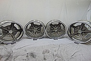 Aluminum Snowflake Wheels BEFORE Chrome-Like Metal Polishing and Buffing Services - Aluminum Polishing - Wheel Polishing 