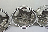 Aluminum Snowflake Wheels BEFORE Chrome-Like Metal Polishing and Buffing Services - Aluminum Polishing - Wheel Polishing 