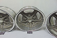 Aluminum Snowflake Wheels BEFORE Chrome-Like Metal Polishing and Buffing Services - Aluminum Polishing - Wheel Polishing 