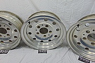 Aluminum 10 Hole Wheels BEFORE Chrome-Like Metal Polishing and Buffing Services - Aluminum Polishing - Wheel Polishing