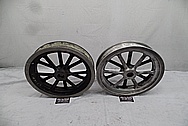 Halibrand Magnesium Wheels BEFORE Chrome-Like Metal Polishing and Buffing Services / Restoration Services - Magnesium Polishing 