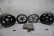 Halibrand Magnesium Wheels BEFORE Chrome-Like Metal Polishing and Buffing Services / Restoration Services - Magnesium Polishing 