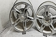 2004 Chevrolet SSR Aluminum Wheels BEFORE Chrome-Like Metal Polishing and Buffing Services / Restoration Services - Aluminum Polishing 