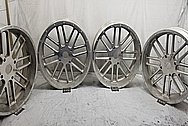 Razor All Terrain Vehicle Aluminum Wheels BEFORE Chrome-Like Metal Polishing - Aluminum Polishing