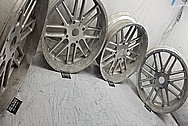 Razor All Terrain Vehicle Aluminum Wheels BEFORE Chrome-Like Metal Polishing - Aluminum Polishing