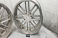 Razor All Terrain Vehicle Aluminum Wheels BEFORE Chrome-Like Metal Polishing - Aluminum Polishing