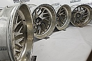 Aluminum Truck Wheels BEFORE Chrome-Like Metal Polishing - Aluminum Polishing Services