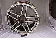 Chevy Corvette Aluminum Wheels BEFORE Chrome-Like Metal Polishing and Buffing Services / Restoration Services 