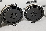 Ford Mustang Aluminum Wheels BEFORE Chrome-Like Metal Polishing - Aluminum Polishing Services