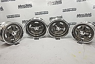 Aluminum Kidney Bean Wheels BEFORE Chrome-Like Polishing and Buffing - Aluminum Polishing - Wheel Polishing