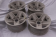 Aluminum Wheels BEFORE Chrome-Like Metal Polishing and Buffing Services / Restoration Services