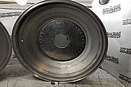 Aluminum Truck Pulling 32" Wheels BEFORE Chrome-Like Metal Polishing and Buffing Services - Aluminum Polishing Services - Wheel Polishing