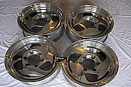 Aluminum Billet Specialties Wheels BEFORE Chrome-Like Metal Polishing and Buffing Services / Restoration Services
