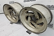 Aluminum Wheels BEFORE Chrome-Like Metal Polishing and Buffing Services / Restoration Services - Wheel Polishing 