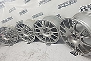 BBS Aluminum Mesh Style Wheels BEFORE Chrome-Like Metal Polishing - Aluminum Polishing - Wheel Polishing