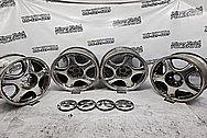 1993 - 1998 Toyota Supra Aluminum Wheels BEFORE Chrome-Like Metal Polishing and Buffing Services / Restoration Services - Aluminum Polishing - Wheel Polishing 