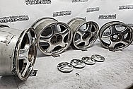 1993 - 1998 Toyota Supra Aluminum Wheels BEFORE Chrome-Like Metal Polishing and Buffing Services / Restoration Services - Aluminum Polishing - Wheel Polishing 